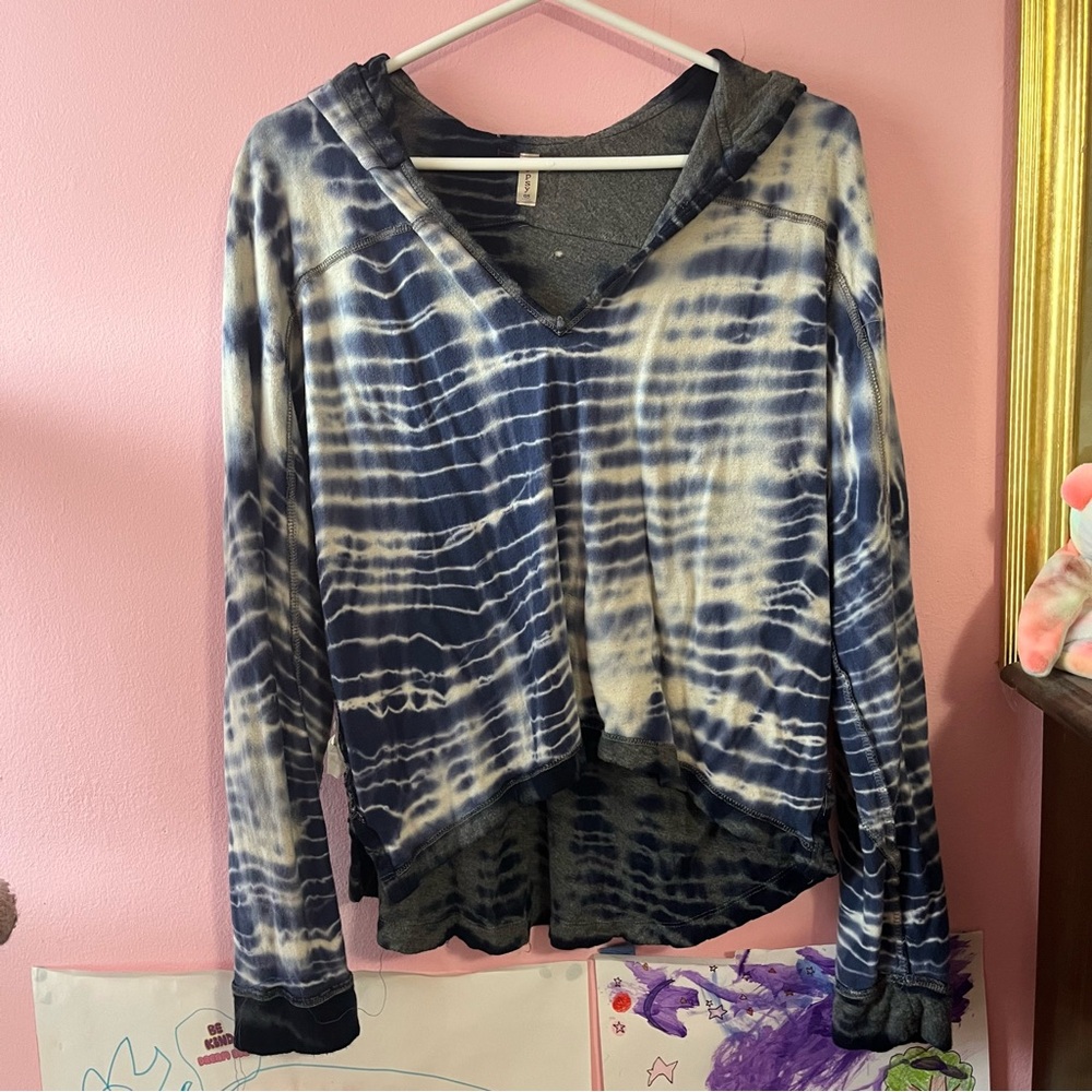 Gypsy O5 Boho Hoodie Crop Top Made in Hollywood size L